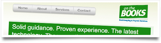 Website Design for On The Books - Brandon Mississippi Website Design for On The Books - Brandon Mississippi