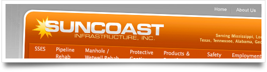 Website Design for Suncoast Infrastructure Inc. - Florence Mississippi Website Design for Suncoast Infrastructure Inc. - Florence Mississippi